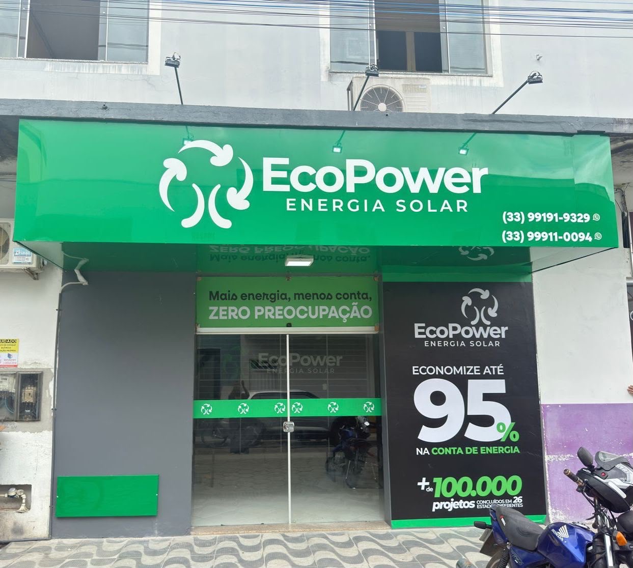 Fachada da unidade EcoPower Montanha